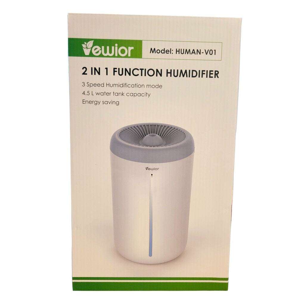 NEW VEWIOR 4.5L Top Fill Cool Mist Humidifier and Diffuser 2-in-1 in White